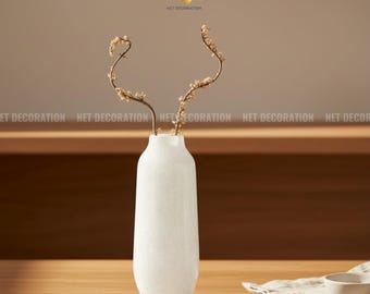 Natural Stone Vase | Tall Sculptural Stone Vase | Minimalist Home Decor | Modern Decorative Vase | Handcrafted Stone