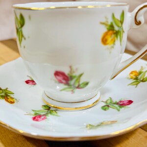 Vintage Queen Anne Bone China Tea Cup & Saucer