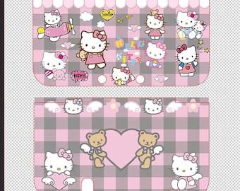 Estuche DIY Kitty para 3DS y NDS, serie completa de modelos, carcasas de repuesto para 3DS y 2DS y NDS, estuche protector de dibujos animados de anime hecho a mano para regalos de nueva amante.