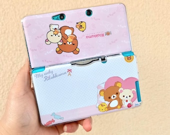 Estuche DIY Rilakkuma para 3ds y nds, serie de modelos completos, carcasas de repuesto para 3ds y 2ds y nds, estuche protector de dibujos animados de anime hecho a mano para los nuevos regalos