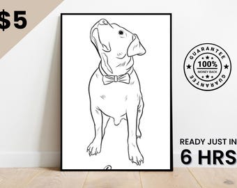 Dibujo de una línea, retrato de pareja personalizado, regalo familiar personalizado, regalo de aniversario de bodas personalizado, línea personalizada a partir de una foto