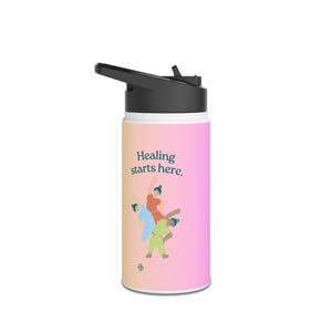 Colorful Motivational Stainless Steel Water Bottle, Travel Mug, Gym Water Bottle, Outdoor Hydration, Eco-friendly Gift, Inspirational Quote