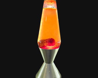 Vintage Yellow and Black Lava Lite Lamp, 1992 - Etsy
