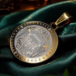 Belial Sigil Hänge Halsband Goetia Ockult Demon Solomon Smycken