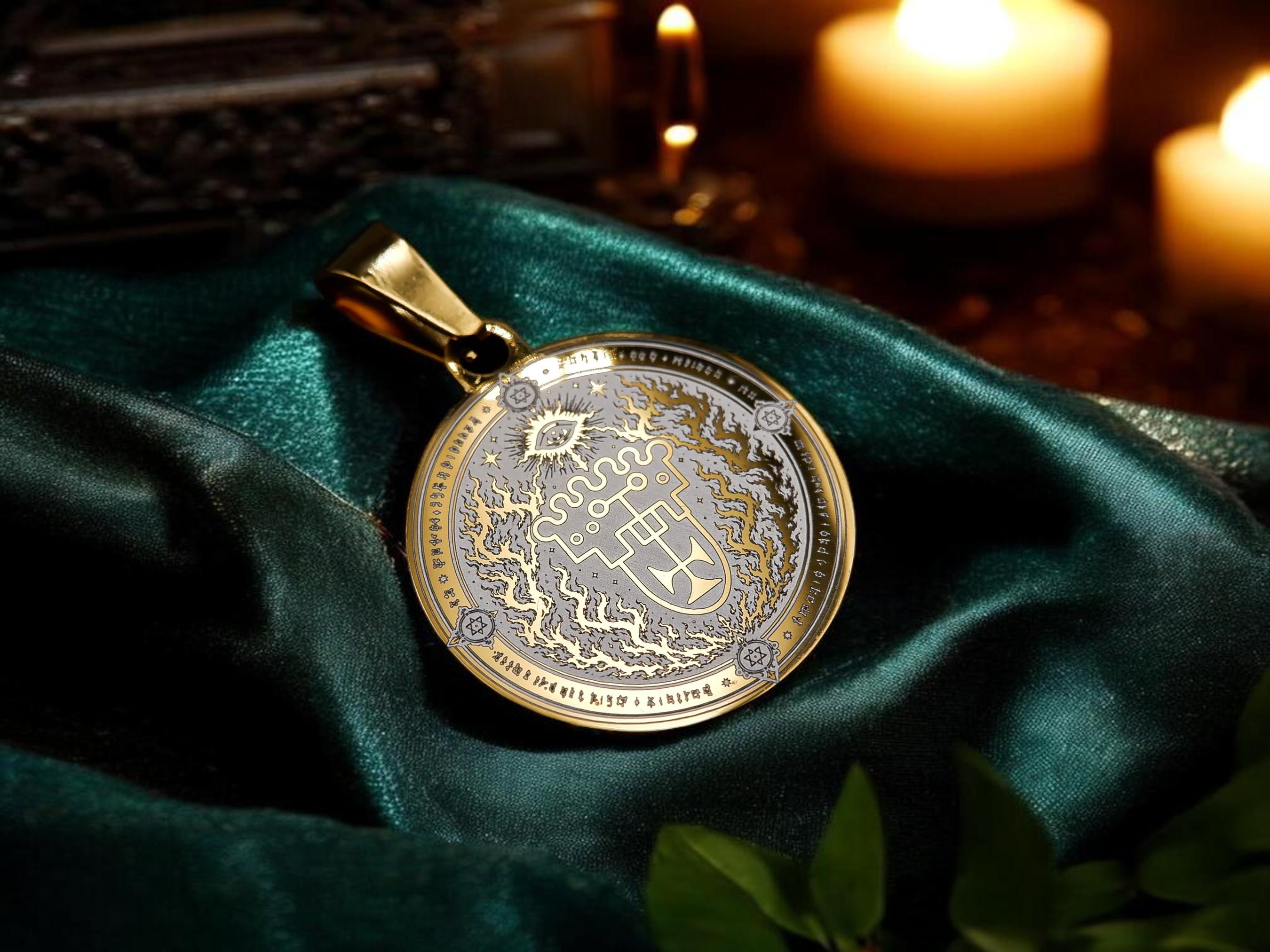 Vine Sigil Pendant Necklace Goetia Occult Demon Solomon Jewelry