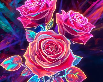 Minimalist Rose Art Prints: Kids Coloring Pages (PDF Download)