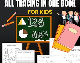 Alphabet & Shapes Tracing Activity Book: Handwriting Practice (PDF Download)