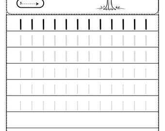Number Tracing 1-10 Worksheets: Preschool Homeschool PDF (Digital Download)