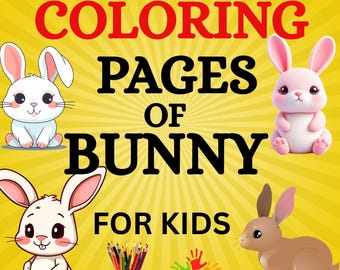 Bunny Coloring Book for kids | Cute Rabbit Designs for Kids (PDF)
