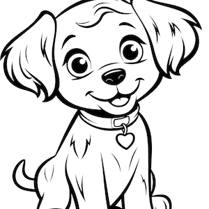 Dog Coloring Book: 100 Printable Pages for Kids & Adults (PDF Download)