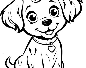 Dog Coloring Book: 100 Printable Pages for Kids & Adults (PDF Download)