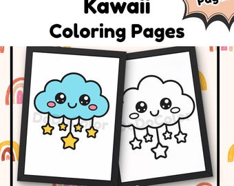 Kawaii Kleurplaten | Schattige afdrukbare kunst | DoDoColor