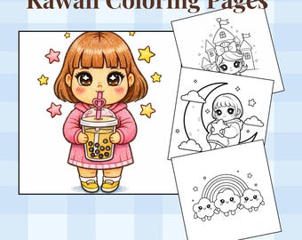 Kawaii Kleurplaten: Cosy Dream World | Direct downloaden