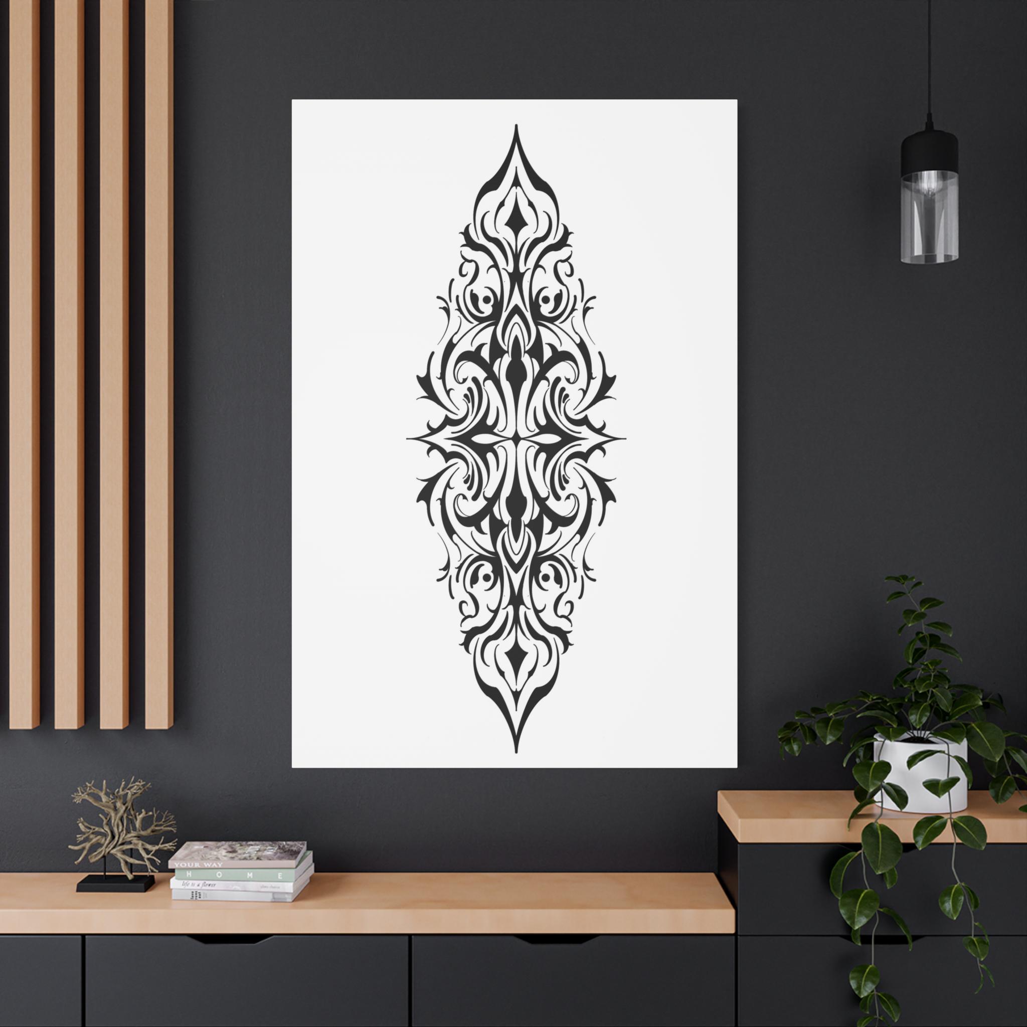 Abstract Black and White Line Art Canvas Print - Modern Home Decor - Etsy