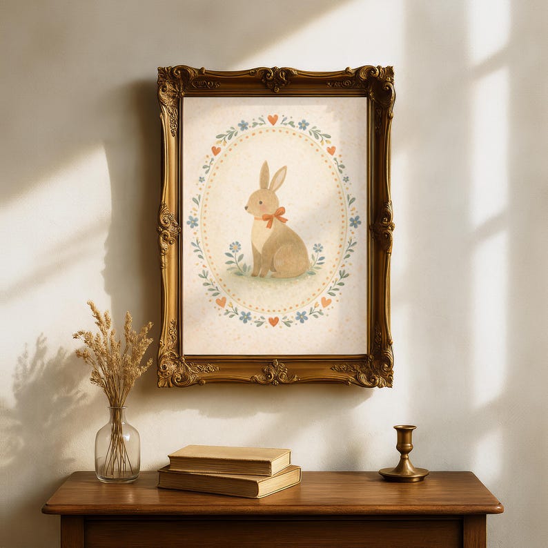 Vintage Nursery Art Set | Neutral Nursery Wall Art | Baby Animal Sketch ...