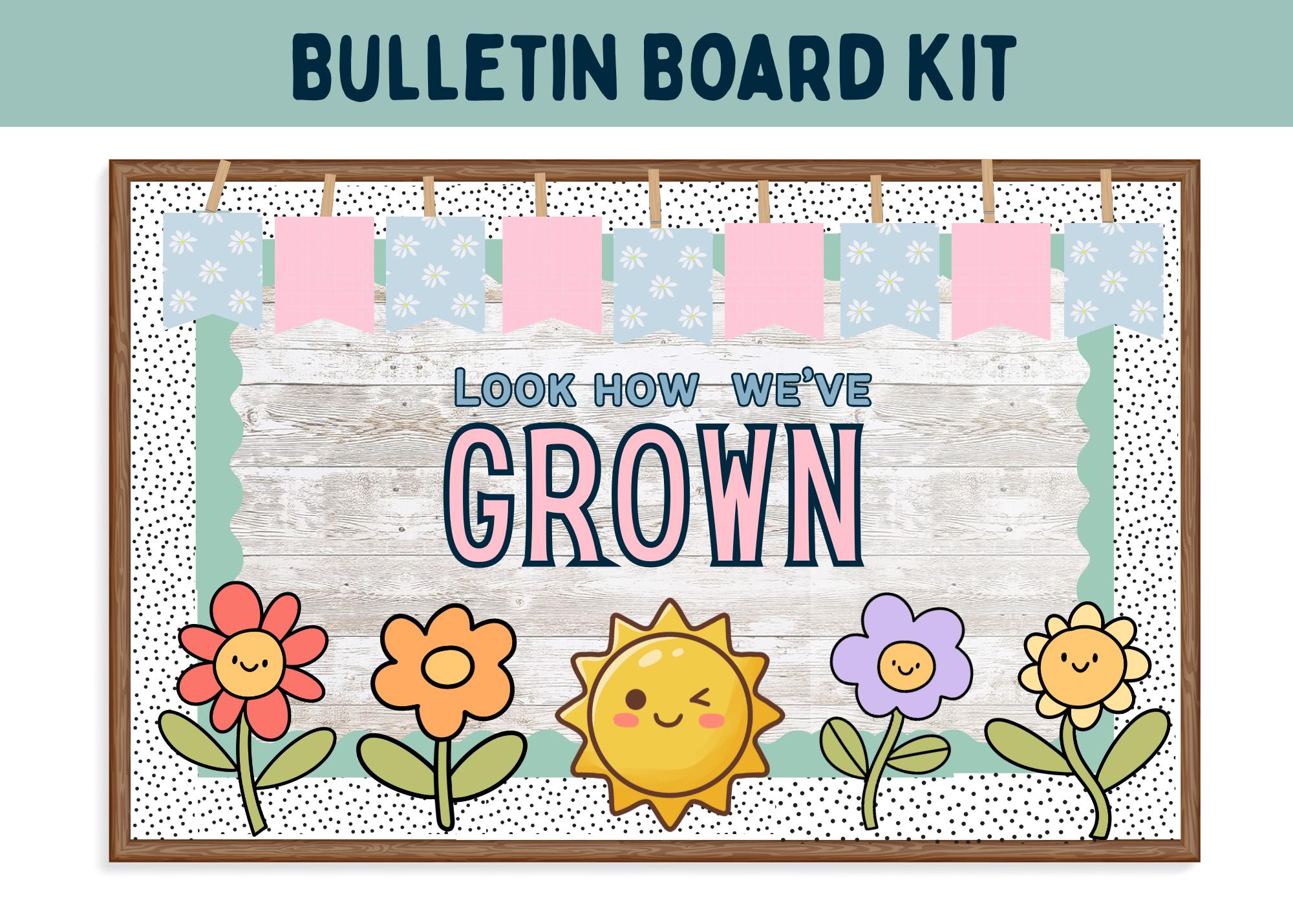 Look How Weve Grown Bulletin Board Kit Spring End of Year Classroom ...