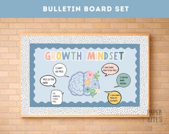 Growth Mindset Bulletin Board Set | Classroom Decor | Positive ...