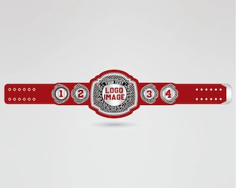Cinturón de campeonato personalizado de primera calidad, cinturón de título de lucha libre con nombre y logotipo personalizados, cinturón de campeón ajustable.