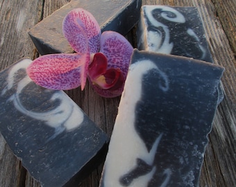 Activated Charcoal Soap Facial/Body Soap Tea Tree Lavender Cold Processed Handmade