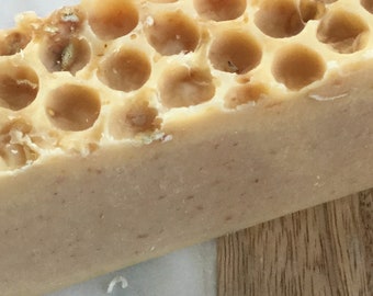 Oatmeal Milk Honey Handmade Cold processed Soap Lye Goatmilk Soap Oatmeal Soap