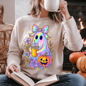 20 Iridescent Ghost Png Bundle, Iridescent Ghost Png, Girly Halloween Png, Cute Ghost Png, Coquette Halloween Png, Disco Iridescent