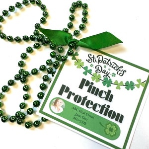 St Patricks Day Real Estate Pop by-Pinch Protection Realtor Pop-By Tag for Saint Patrick's Day Real Estate Marketing image 1