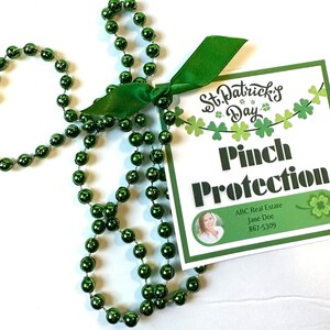 St Patricks Day Real Estate Pop by-Pinch Protection Realtor Pop-By Tag for Saint Patrick's Day Real Estate Marketing image 5