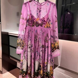 Luxury silk dress for woman