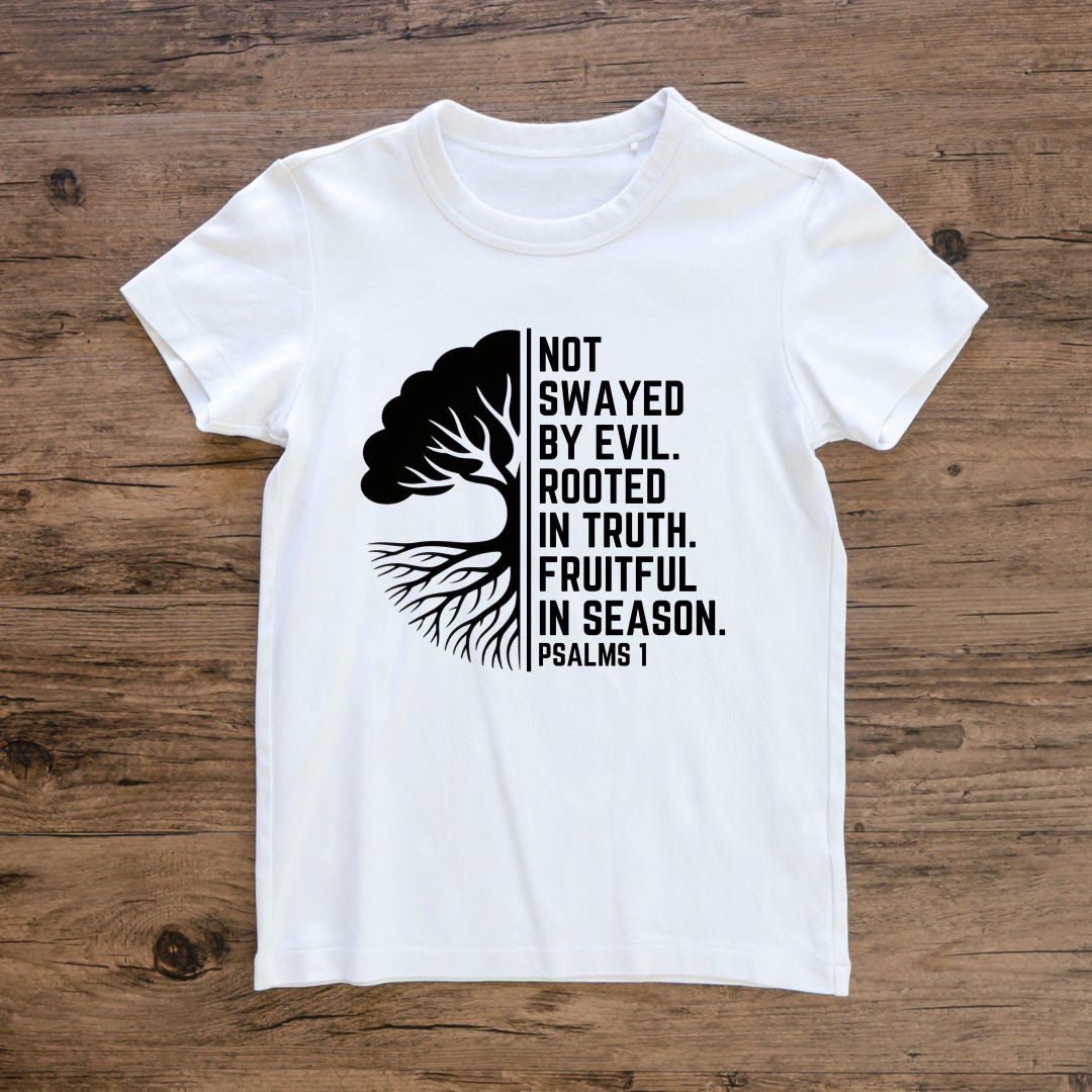 Rooted In Truth Christian PNG and SVG Bundle | “rooted in Truth” Psalm 1 Tree Design ...
