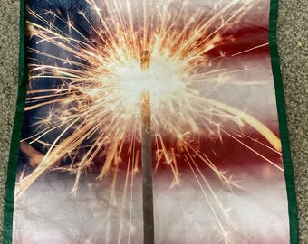 Sparkling Stars & Stripes forever shopping bag