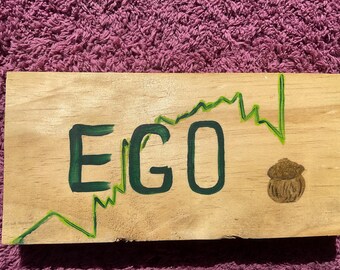 EGO Eldorado Gold #stockstowatch Wood Art by Stocks&Shells