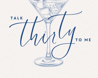 Talk 30 to Me - uitnodiging voor 30e verjaardagsfeestje met triviavragen