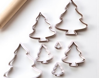 Christmas Tree Cookie Cutter Set – Available in 7 Sizes (1”–7”)