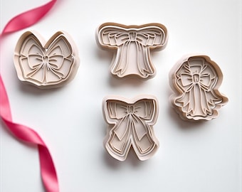 Bow Cookie Cutter Set: Ribbon Fondant & Polymer Clay Mold