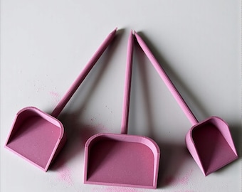 Dusty Pink Cake Decorating Duster Set | 3D Printed Bakery Tools