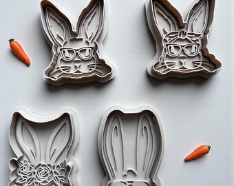 Bunny Cookie Set of 4 - Easter Baking