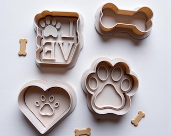 Dog Treat cookie cutter set - 2.5inches approximately