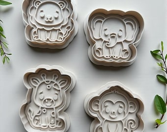 Safari Animal Cookie Cutter Set – Jungle Baby Shower Baking