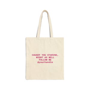 Cotton Tote Bag, Customizable Shopping Bag
