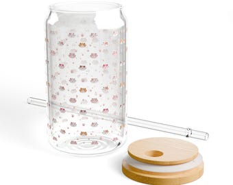 Verre à boire Kitty Cat, design adorable chat, gobelet 16 oz