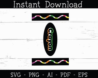 Crayon SVG,Back to School Crayon Clipart,Teacher Classroom Decor,Color Crayon PNG for Cricut & Silhouette,Crayon shirt svg,Digital download