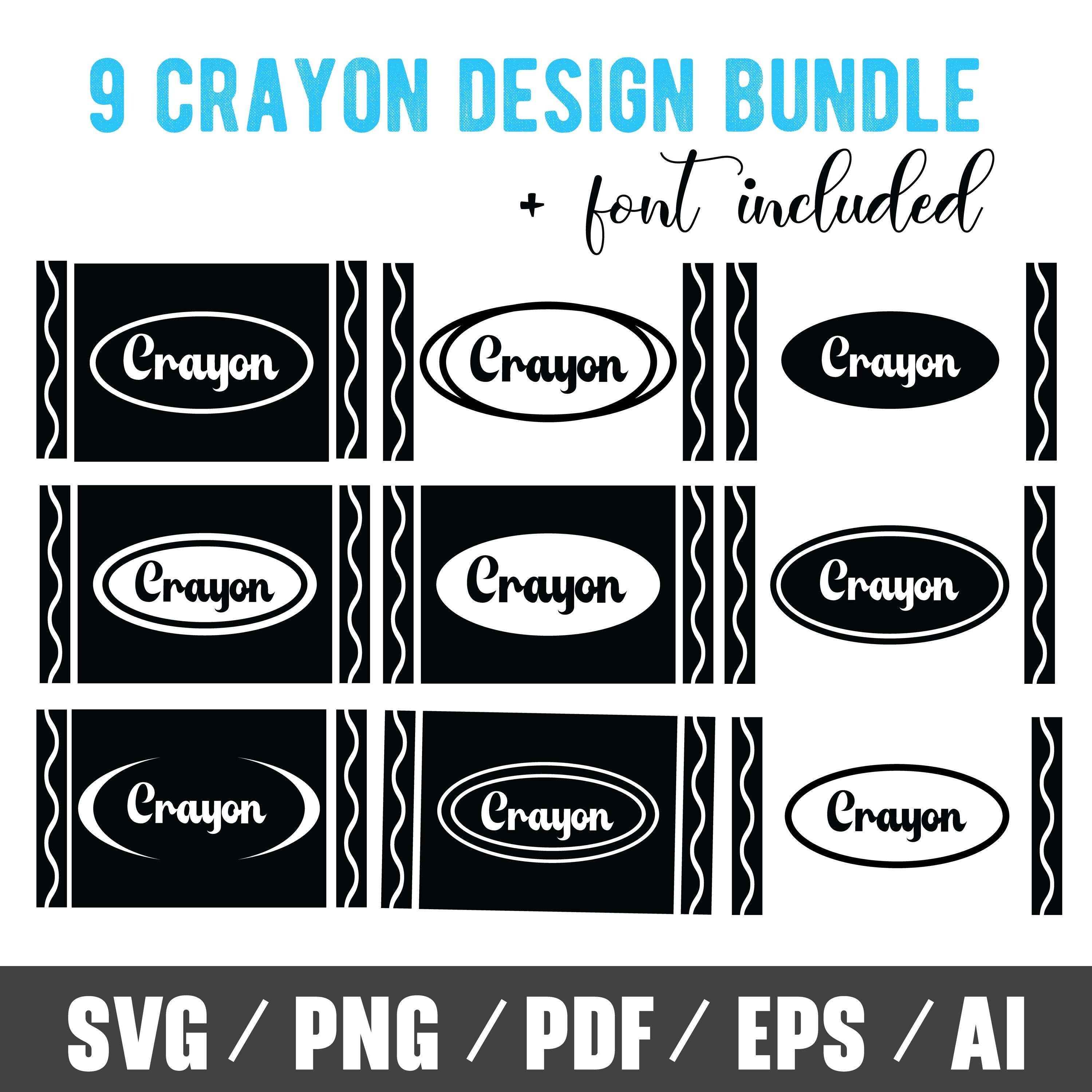 Back to School Crayon Cut Files,create Unique Teacher Gifts and ...