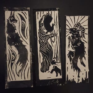 Pagemarkers linoprint