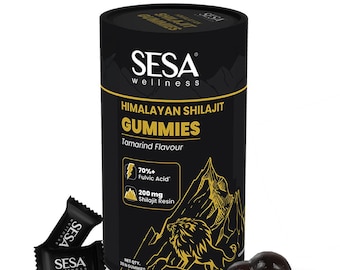100% Pure Himalayan Shilajit/Chilajit Gummies extremely Potent 66Ashwagandha,30n
