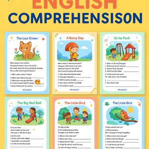 English Comprehension Worksheets/Grade 1 Short Stories/Reading and Comprehension PDF