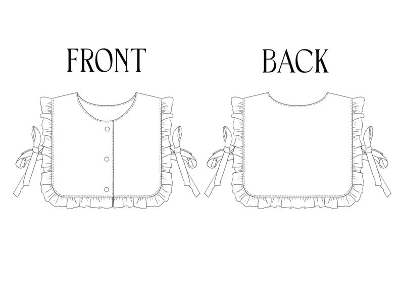 Baby Bib Vest With Ruffles Sewing Pattern A4 - Etsy