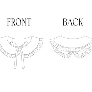 Easy Peter Pan Collar Pattern, Baby Ruffle Collar Sewing Pattern PDF ...