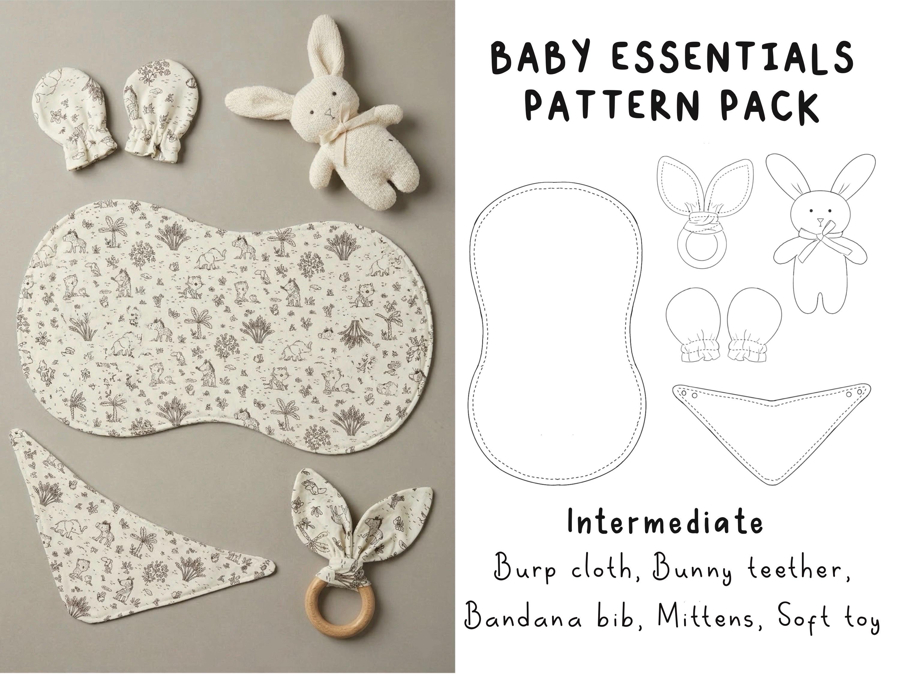 Baby Essentials Sewing Pattern Bundle, DIY Gift Set (PDF Pattern) - Etsy