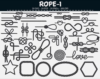 Rope SVG Bundle, Rope PNG Bundle, Rope SVG Cut Files for Cricut, Rope ...