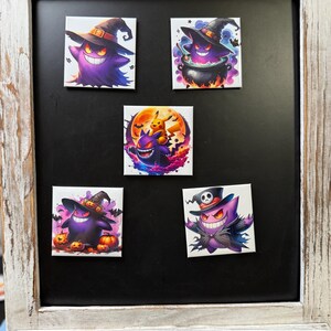 Gengar - Halloween handmade magnet | Fun gift for him, kids and collectors